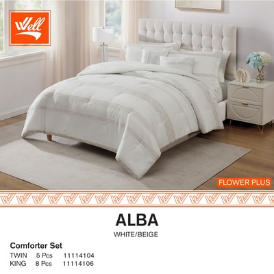 طقم لحاف مفرد ونص 5 قطع البا ALBA