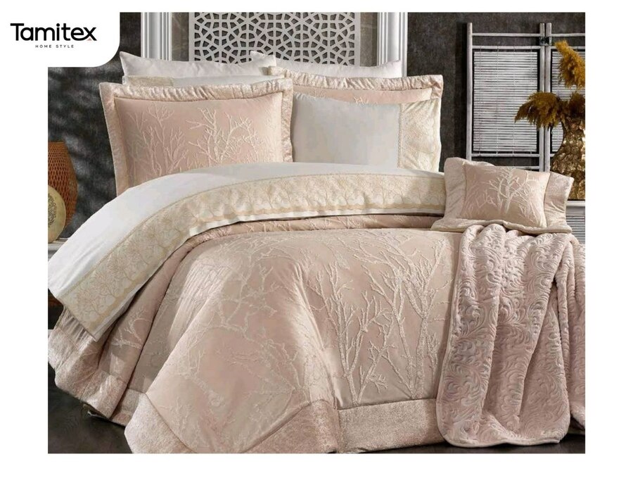 شرشف عرايسي صندوق كبير 11 قطع تركي